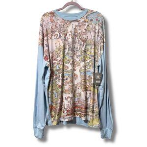 Disney World 50th Anniversary Tee | Vault Collection Fantasyland Map T-Shirt XL